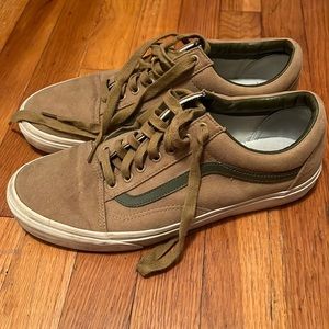 Jcrew Mens Size 11 Vans. Mustard/Green